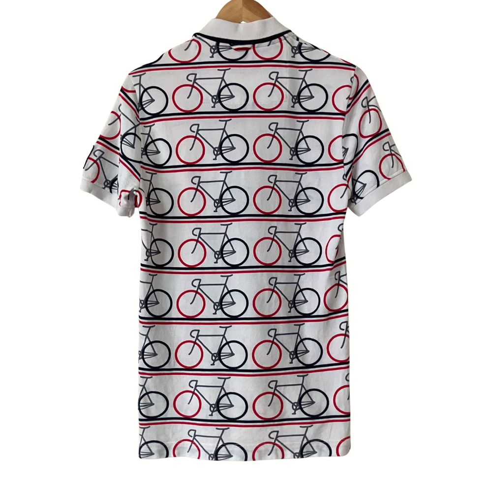 希少】MONCLER GAMME BLEU 自転車柄 ポロシャツ M トムブラウン