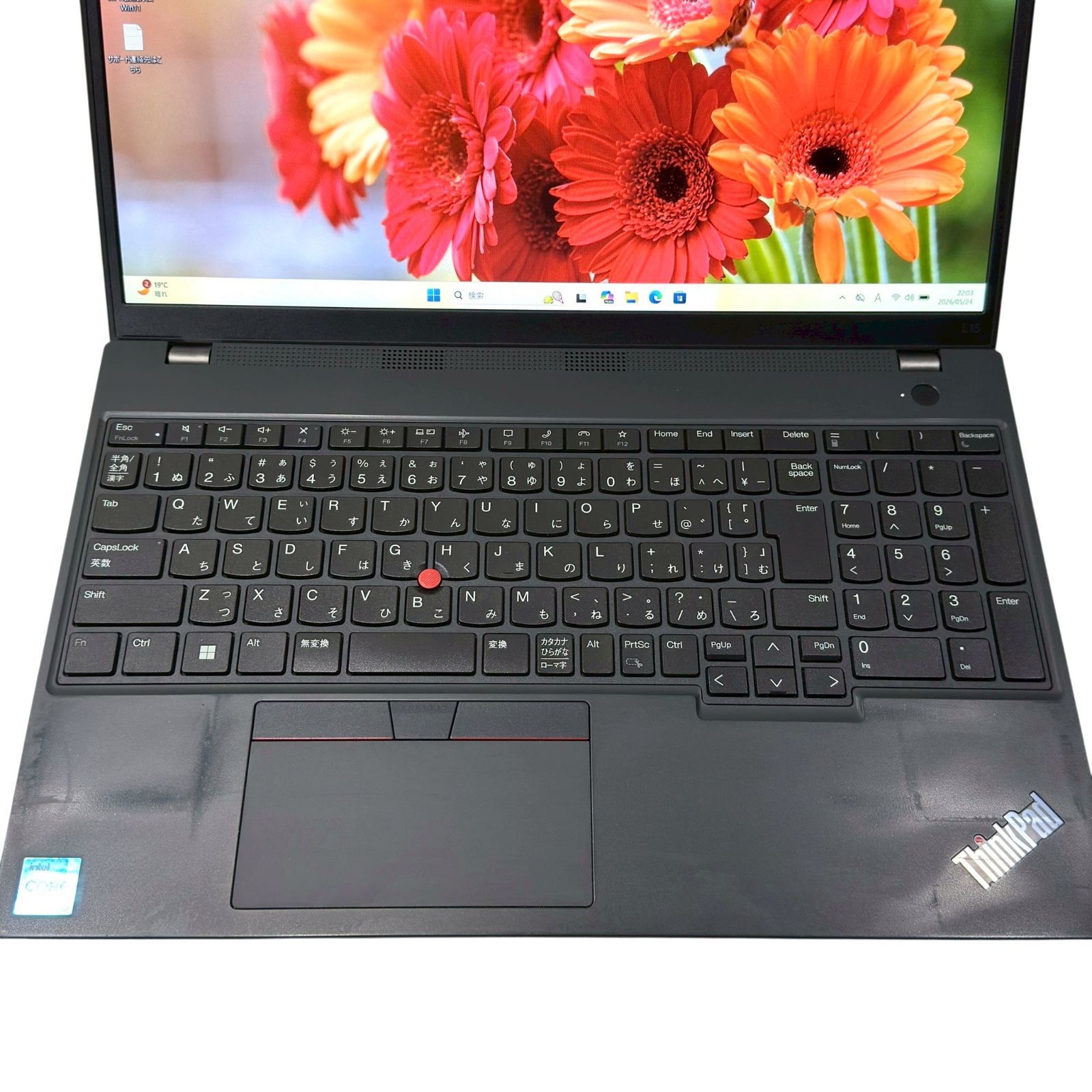 【高年式】ThinkPad L15 Gen3 第12世代 Core i3 ノートパソコン SSD 256GB メモリ16GB 011