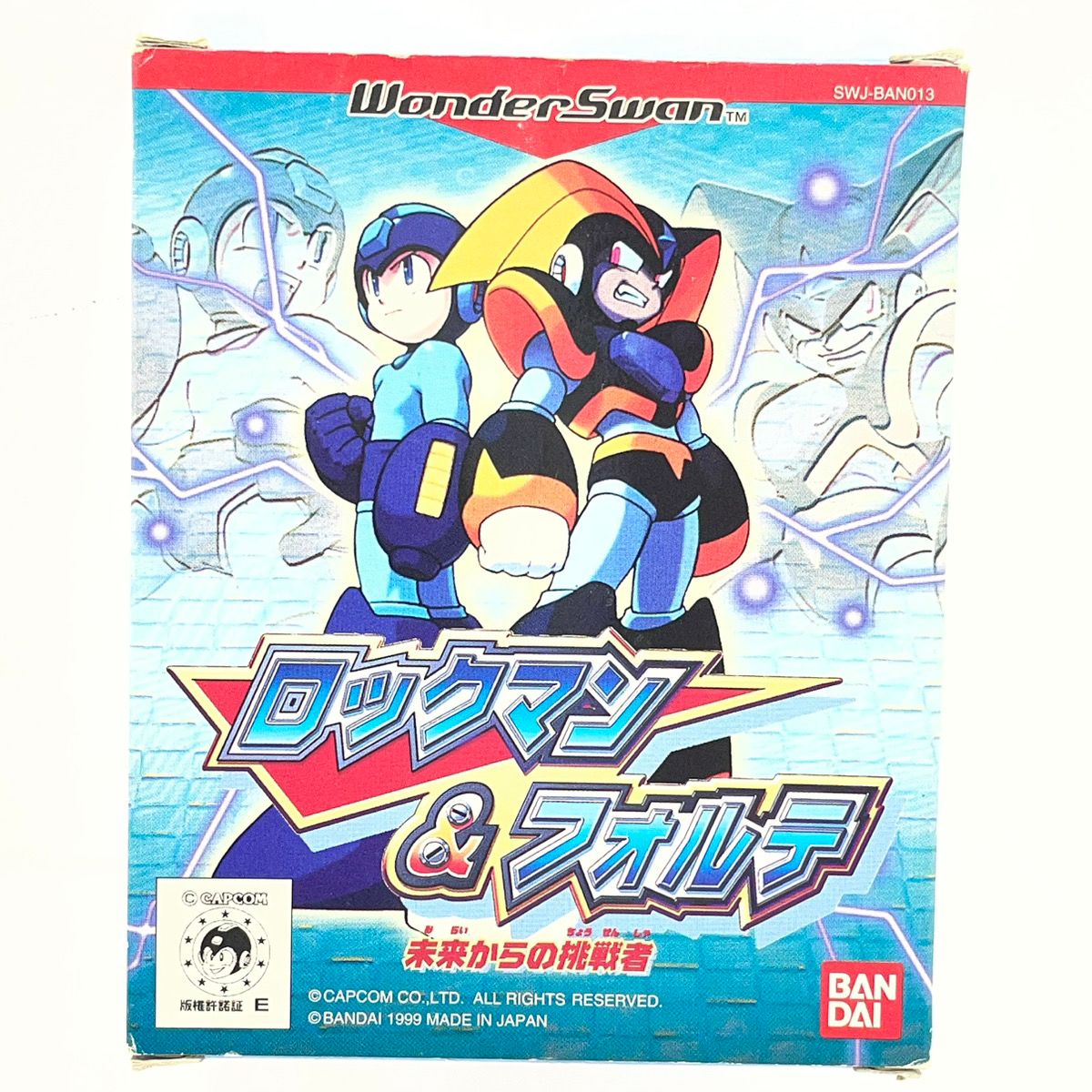 【尾張小牧店】WS ロックマン＆フォルテ 未来からの挑戦者　※本体未所持の為、動作未確認・ハガキあり･箱傷み ワンダースワン【ポスト投函】【代引き不可】【レトロ】【中古】
