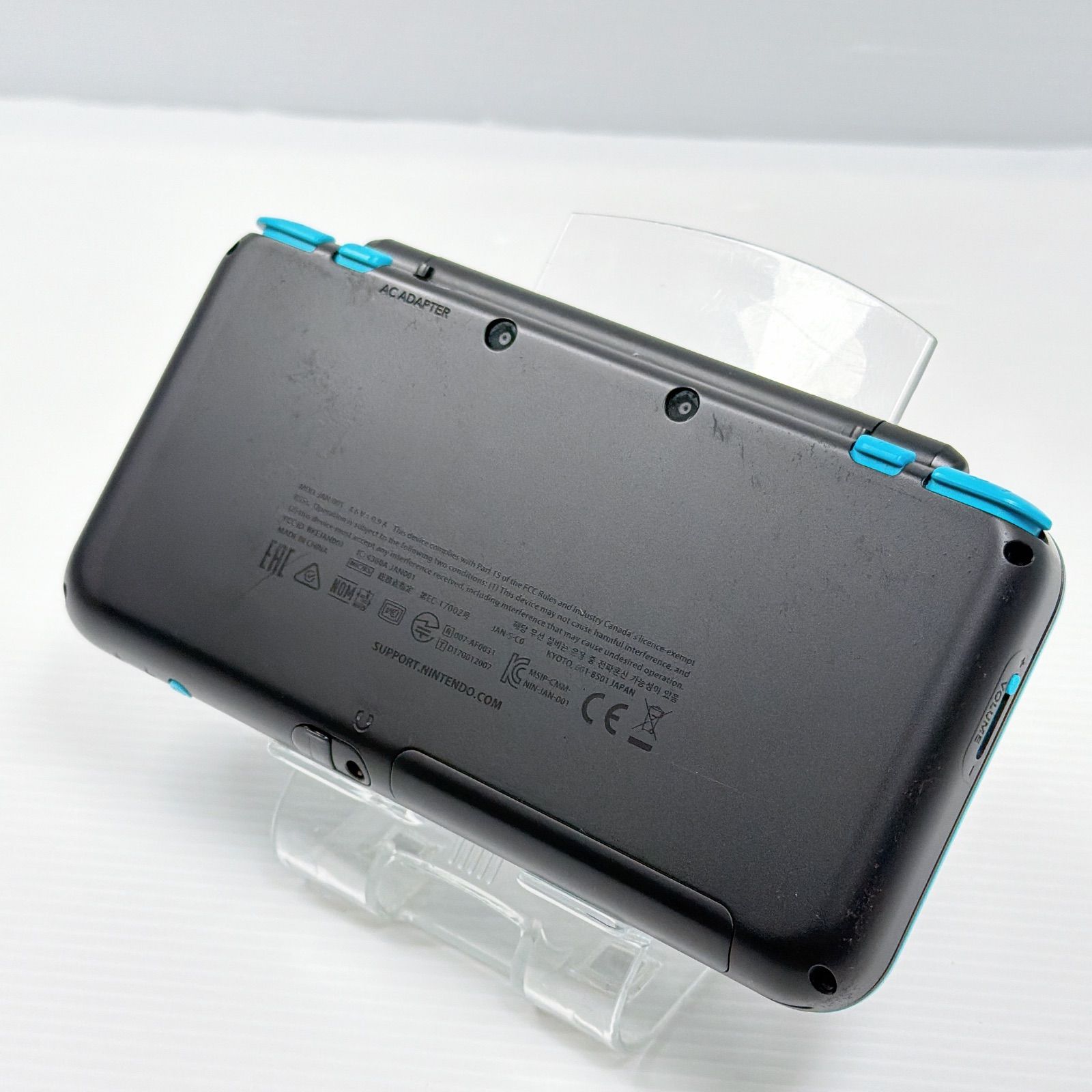 New ニンテンドー 2DSLL ブラックターコイズ 良品 遊べるセット 動作 