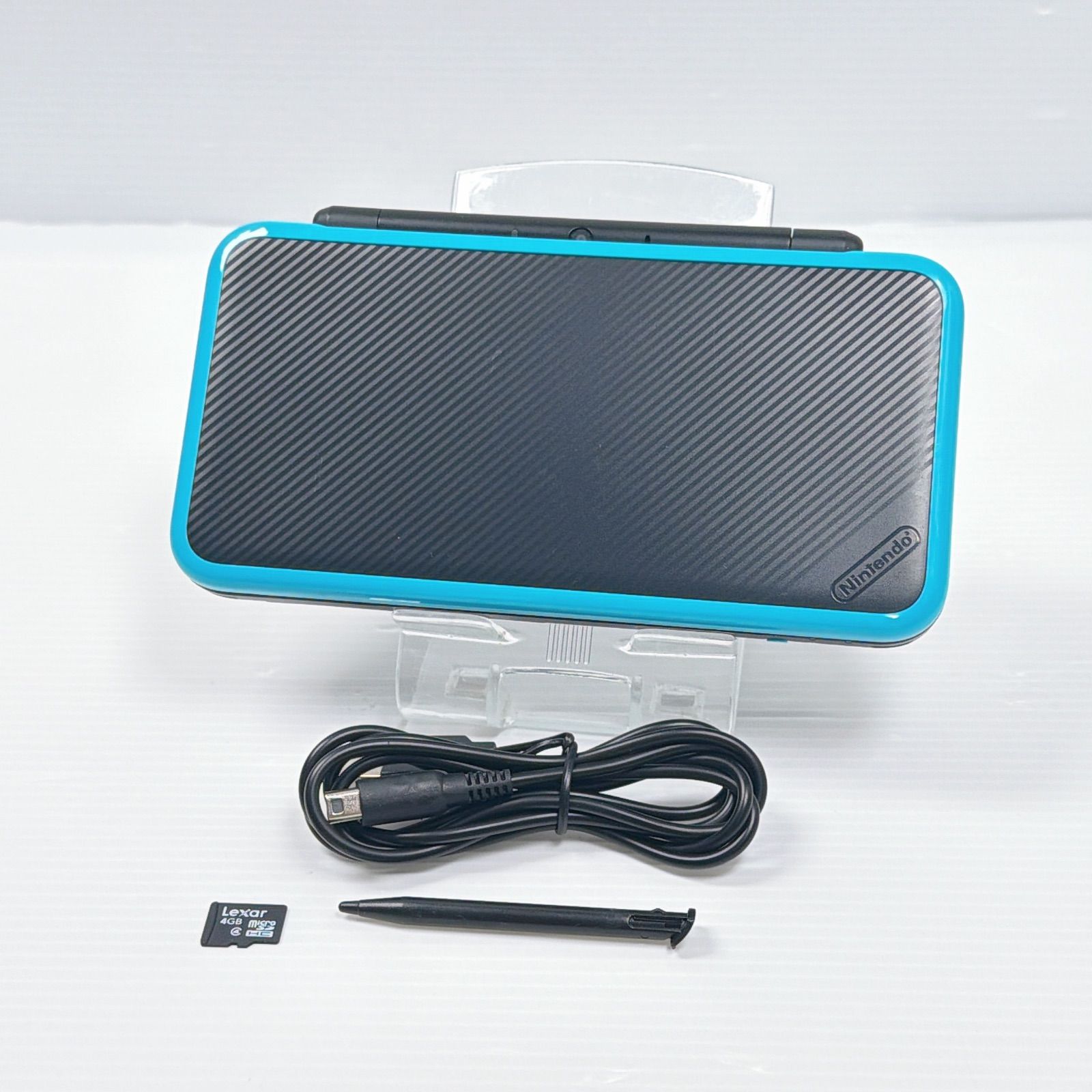 Newニンテンドー2DS LL ブラック ターコイズ 本体 黒 青 ブルー New 