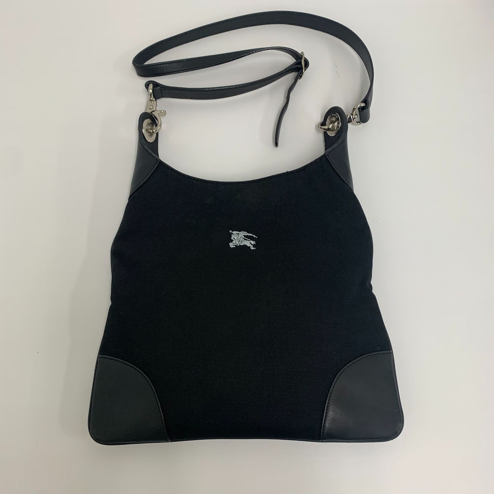 良品】BURBERRY バーバリー ショルダーバッグ ナイロンキャンバス 