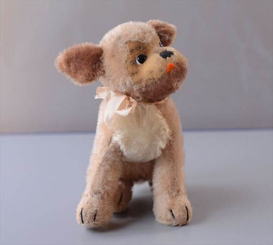 【送料無料】1960-77年代 ドイツ製 Steiff お座りイヌ Mopsy ぬいぐるみ シュタイフ ドール フィギュア アンティーク ヴィンテージ_260410