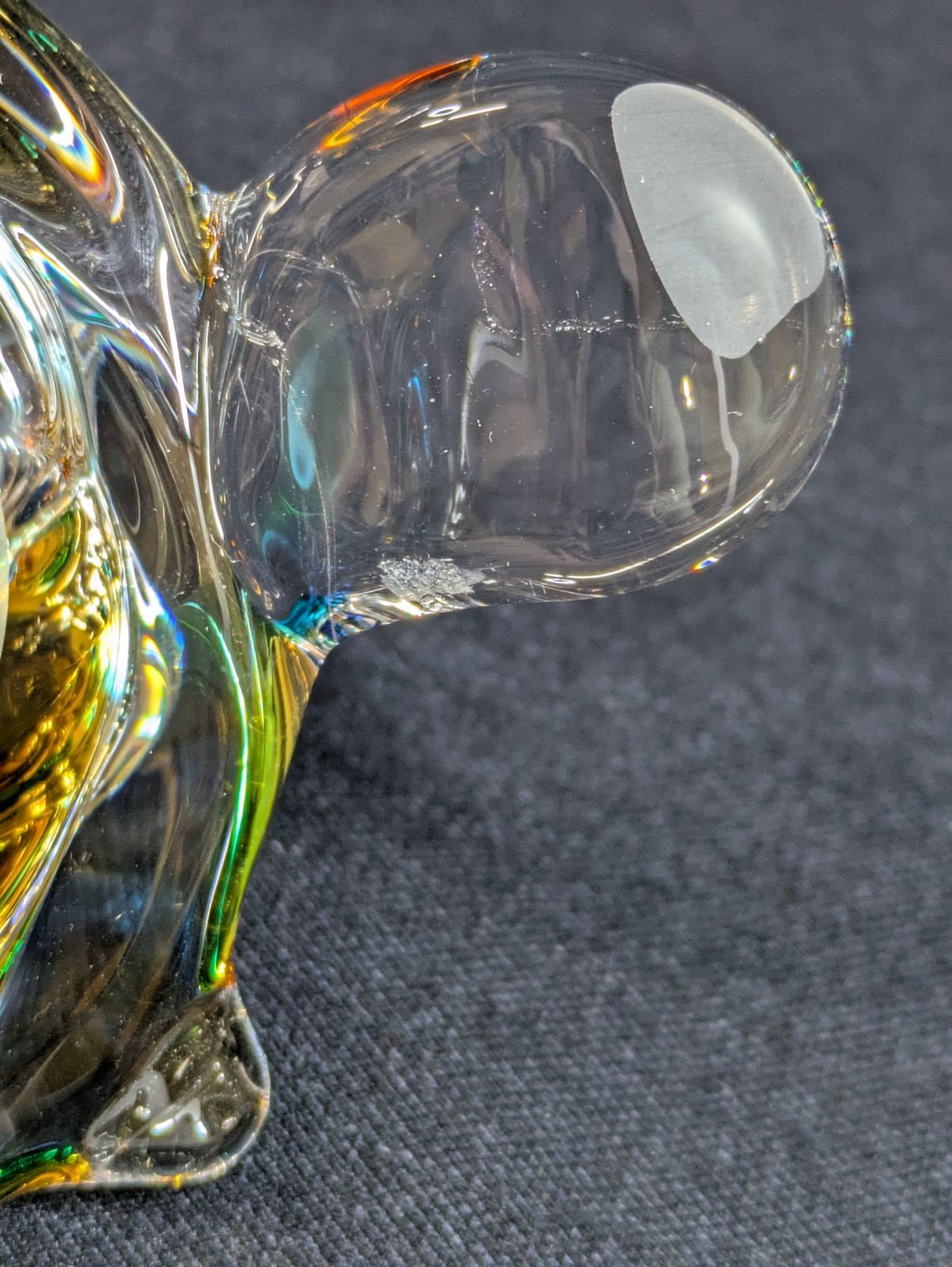 MultiGlass/マルチグラス ガラス製 亀 かめ 置物 ガラス細工 
