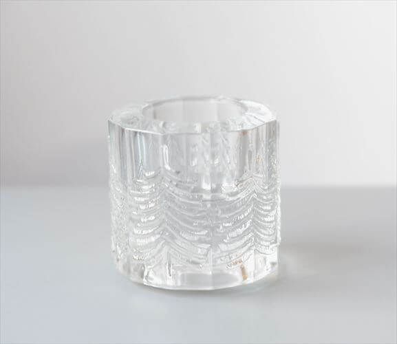【送料無料】iittala イッタラ Kuusi キャンドルホルダー L もみの木モチーフ クーシ ガラス 燭台 ローソク立て 北欧 フィンランド ヴィンテージ_251027