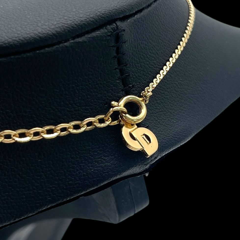 Christian Dior クリスチャンディオール ネックレス CDロゴ 刻印