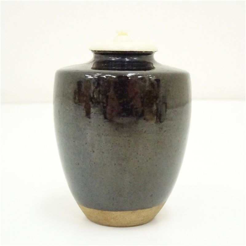 茶道具　茶合　骨董 肩衝茶入（仕覆付） 茶入れ 茶道 茶道具 おしゃれ 道具 濃茶 抹茶 骨董