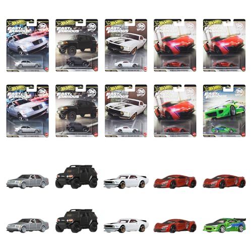 ホットウィール(Hot Wheels) ワイルド・スピード プレミアム アソート 乗り物おもちゃ ミニカー 10台入り BOX販売 3歳から マルチ HNW46-986NY eea7c0d8