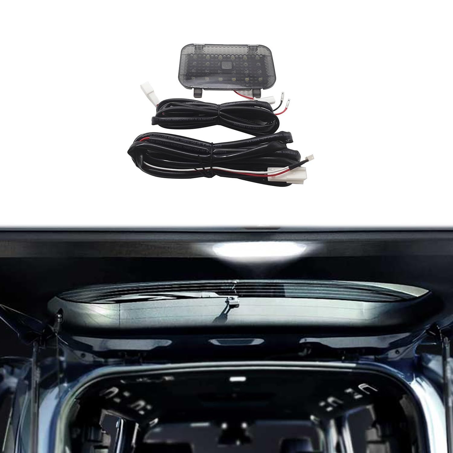 新品 Hyorabyn 新型ヴォクシー 90系/新型ノア90系令和4年1月～に適用LED増設ラゲッジランプ タッチセンサー搭載 高輝度バックドア ラゲージLEDルームランプ