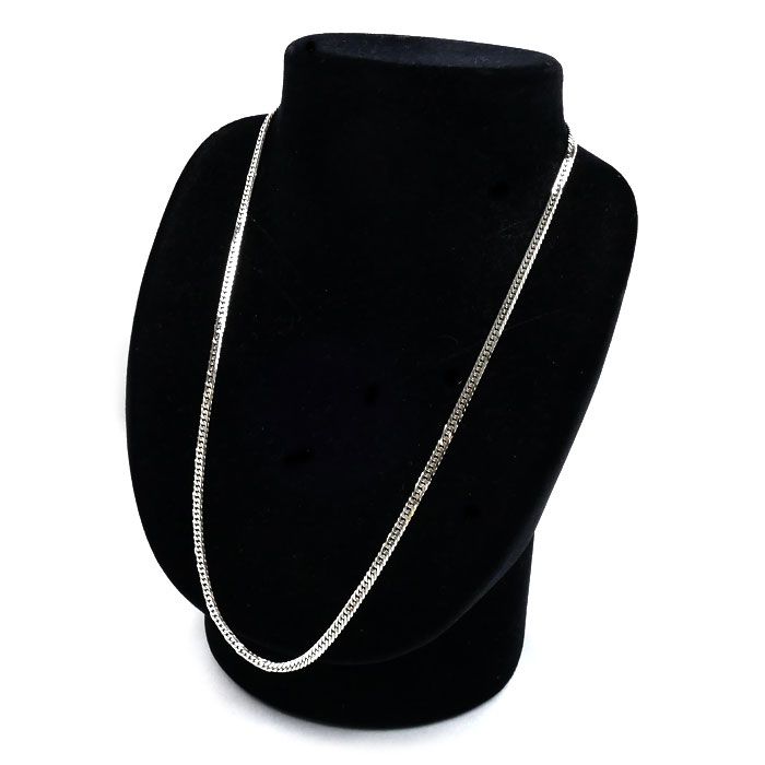 Pt850プラチナ ネックレス 喜平6面Wカット 20.5g 50cm ユニセックス 中古 Pt850プラチナ ネックレス 喜平6面Wカット 20.5g 50cm ユニセックス 中古