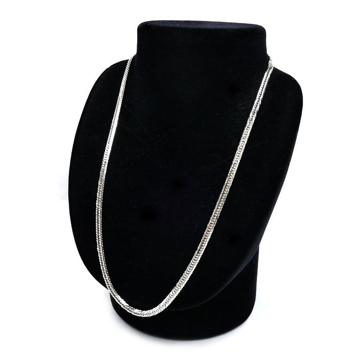 Pt850プラチナ ネックレス 喜平12面トリプルカット 30.2g 50cm ユニセックス 中古 Pt850プラチナ ネックレス 喜平12面トリプルカット 30.2g 50cm ユニセックス 中古