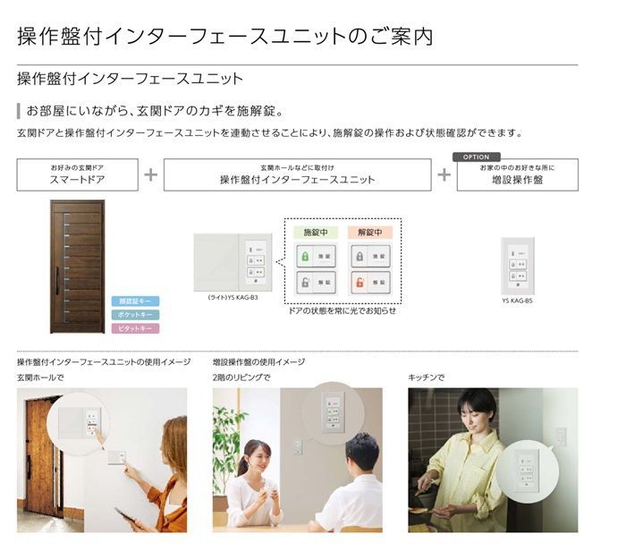 YKKap 純正品 オプション 操作盤付インターフェースユニット ライト 玄関ドア ヴェナート スマートコントロールキー専用 YS KAG B3 YKKap 純正品 オプション 操作盤付インターフェースユニット ライト 玄関ドア ヴェナート スマートコントロールキー専用 YS KAG B3