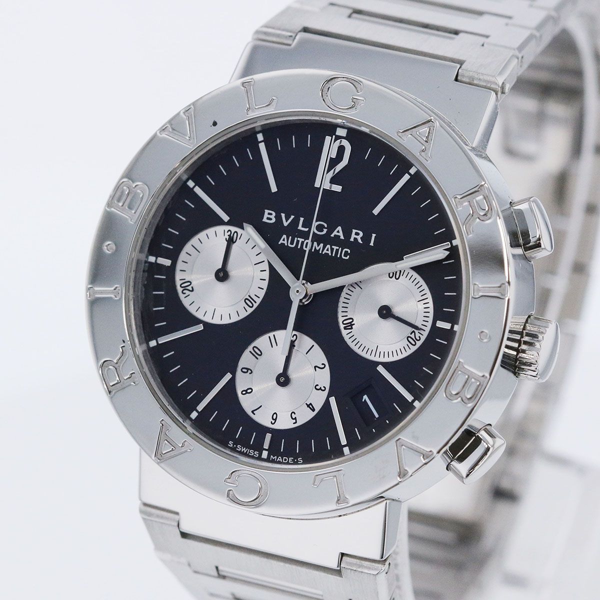 BVLGARI ブルガリ ブルガリブルガリ クロノグラフ 自動巻き 38mm SS 