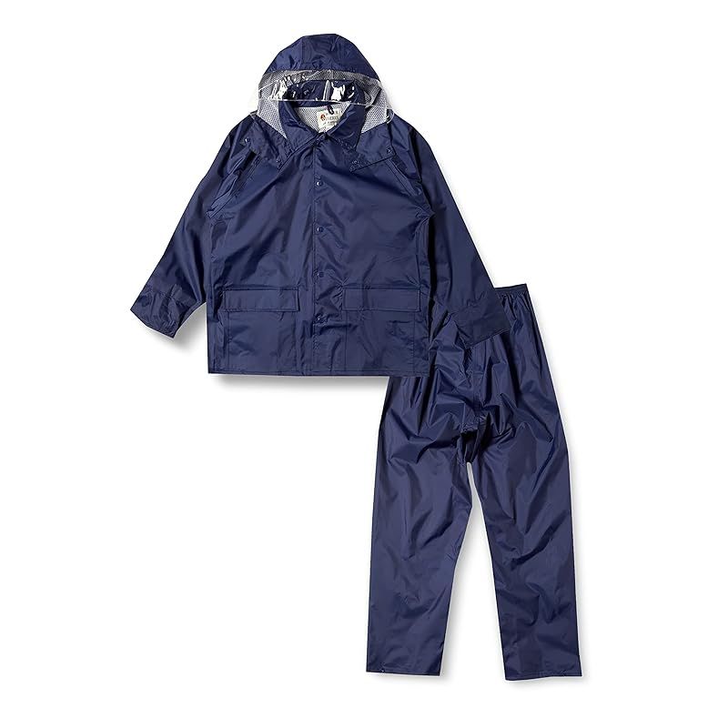 【新品】 [Winter cherry(ウィンターチェリー)]レインタックコート(上下メッシュ） レインタックコート(上下メッシュ） ネイビー 日本 LL (日本サイズ2L相当)
