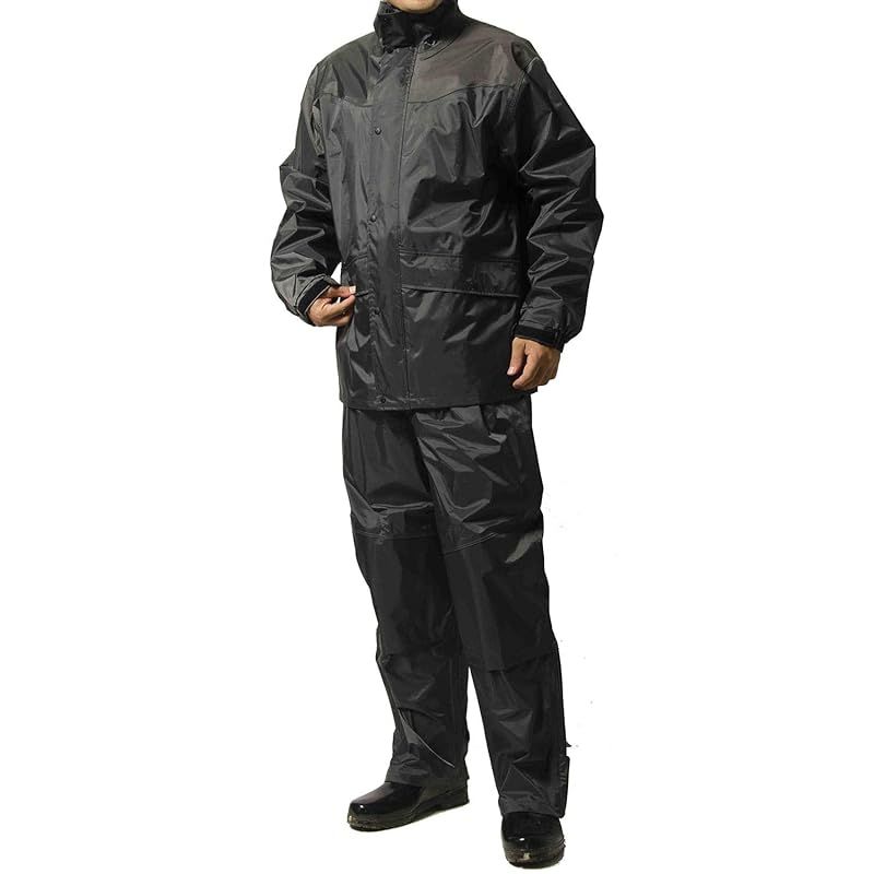 【新品】 [マック] レインスーツ 上下 メンズ (耐水圧:20000mmH2O) (肩/股下 補強加工) (袖口調節機能) (袖裏地メッシュ加工) 4L ダークグレー AS-5400-4L
