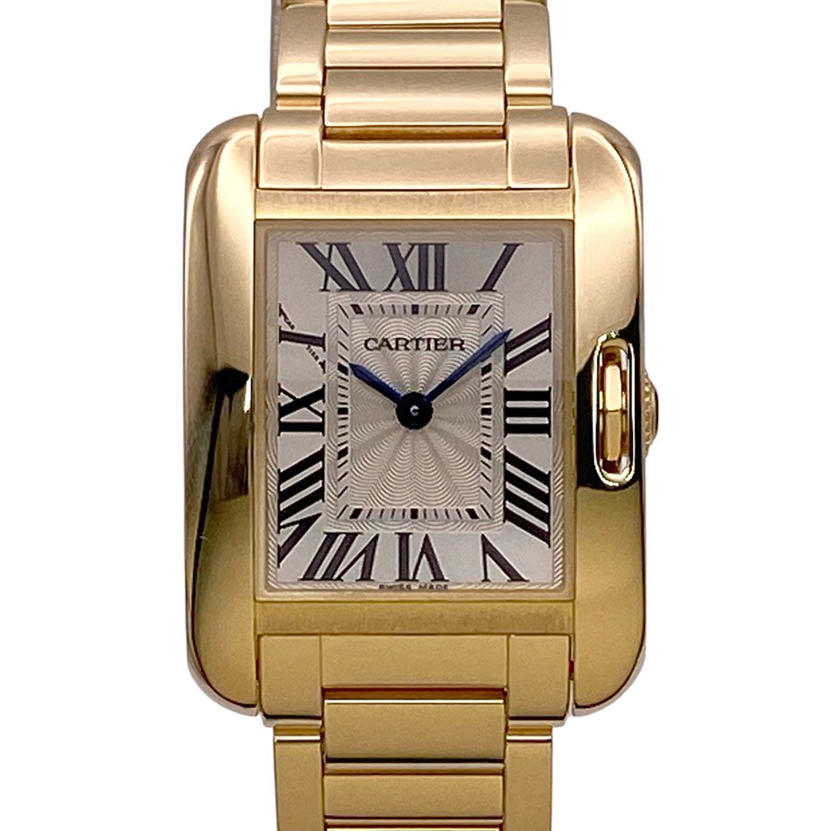 CARTIER カルティエ タンク アングレーズ SM 18K イエローゴールド クオーツ 腕時計 W5310014 レディース K18イエローゴールド ゴールド 中古