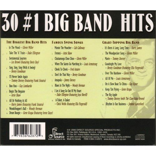 【CD】30 #1 Big Band Hits (Dig)