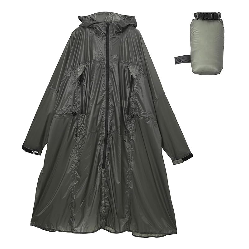 【新品】 [キウ] エアライトレインポンチョ Air-Light RAIN PONCHO 防水 撥水 はっ水 耐水 軽量 雨対策 台風 梅雨 レインコート スリーブポンチョ 雨具 雨ガッパ 雨合羽 袖付き 収納袋 ポケット おしゃれ 通勤 通学 自転車 アウト