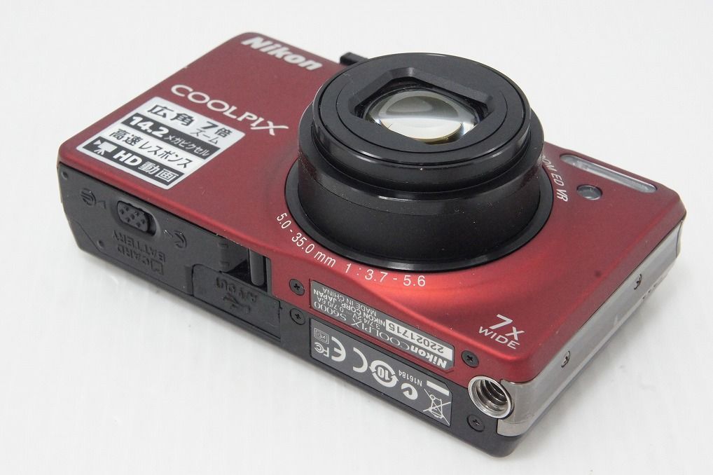 良品 Nikon ニコン COOLPIX S6000 コンパクトデジタルカメラ フラッシュレッド 260513r 良品 Nikon ニコン COOLPIX S6000 コンパクトデジタルカメラ フラッシュレッド 260513r