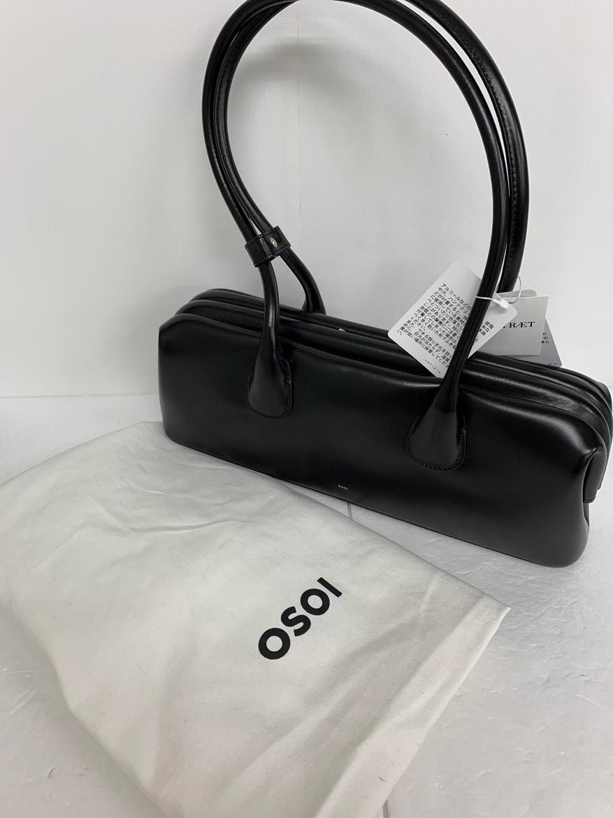 新品 OSOI オソイ 牛革 BOAT WIDE バッグ BLACK ■■◎レディース
