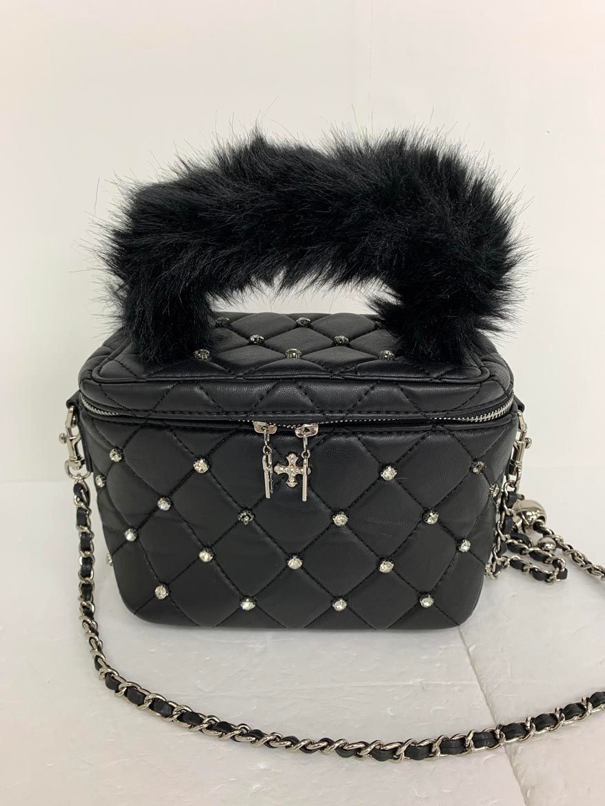 ANDWANG アンドワン Jewel Classic Quilting Vanity Bag ショルダー バッグ 黒 ■■◎レディース 8,120円