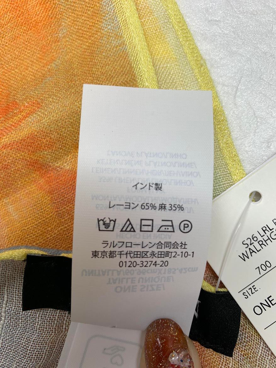 新品 LAUREN RALPH LAUREN ローレンラルフローレン フローラル モダールリネン ラップ スカーフ イエロー ■■◎レディース 新品 LAUREN RALPH LAUREN ローレンラルフローレン フローラル モダールリネン ラップ スカーフ イエロー ■■◎レディース