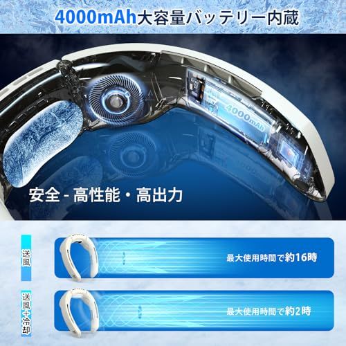 【2026年夏新型&冷却プレートネックファン】 首掛け扇風機 ネッククーラー 携帯扇風機 扇風機 風量無段階調節 半導体冷却 LEDディスプレイ表示 Type-C充電 4000mAh大容量バッテリー 長時間連続使用 おしゃれ 熱中症対策/スポ 7add2718 【2026年夏新型&冷却プレートネックファン】 首掛け扇風機 ネッククーラー 携帯扇風機 扇風機 風量無段階調節 半導体冷却 LEDディスプレイ表示 Type-C充電 4000mAh大容量バッテリー 長時間連続使用 おしゃれ 熱中症対策/スポ 7add2718