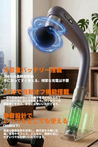 【母の日ギフト】筋膜リリースガン ハンディガン【ロング設計＆強力振動】背中まで届く リリースガン 5段階超強力振動 10mm深層振幅 延長設計 静音 大容量 5種類のヘッド Type-C急速充電 家庭用 誕生日 女性 男性 父の日 母の日 日 13794cb2