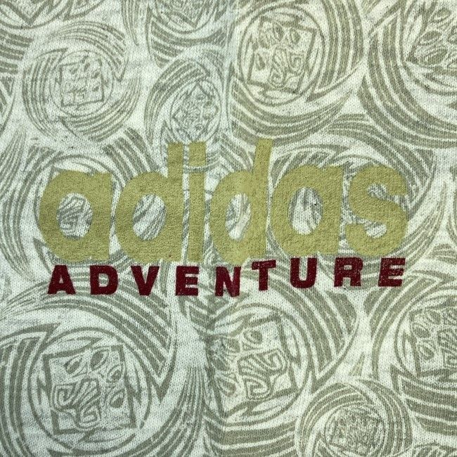 【中古】 adidas Tシャツ 00s vintage 00年代 OLD 半袖 トップス クルーネック 総柄 プリント スポーツ 古着 /2000 【中古】 adidas Tシャツ 00s vintage 00年代 OLD 半袖 トップス クルーネック 総柄 プリント スポーツ 古着 /2000