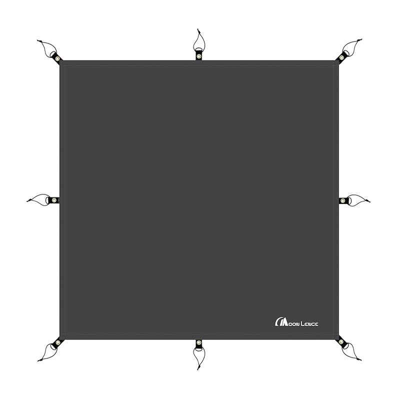MOON LENCE tent sheet, ground sheet, water pressure resistant, 3000 mm, lightweight, compact, thick, waterproof sheet, leisure sheet, outdoor camping, mountaineering, picnic, with grommets, storage bag included, 210*210cm 0