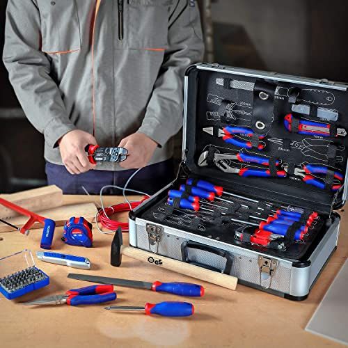 WORKPRO ホームツールセット 工具セット 119点組 家庭用 DIY 日曜大工 家具組み立て 住まいのメンテナンス バイク 車載 整備工具セット アルミケース付属so af104109