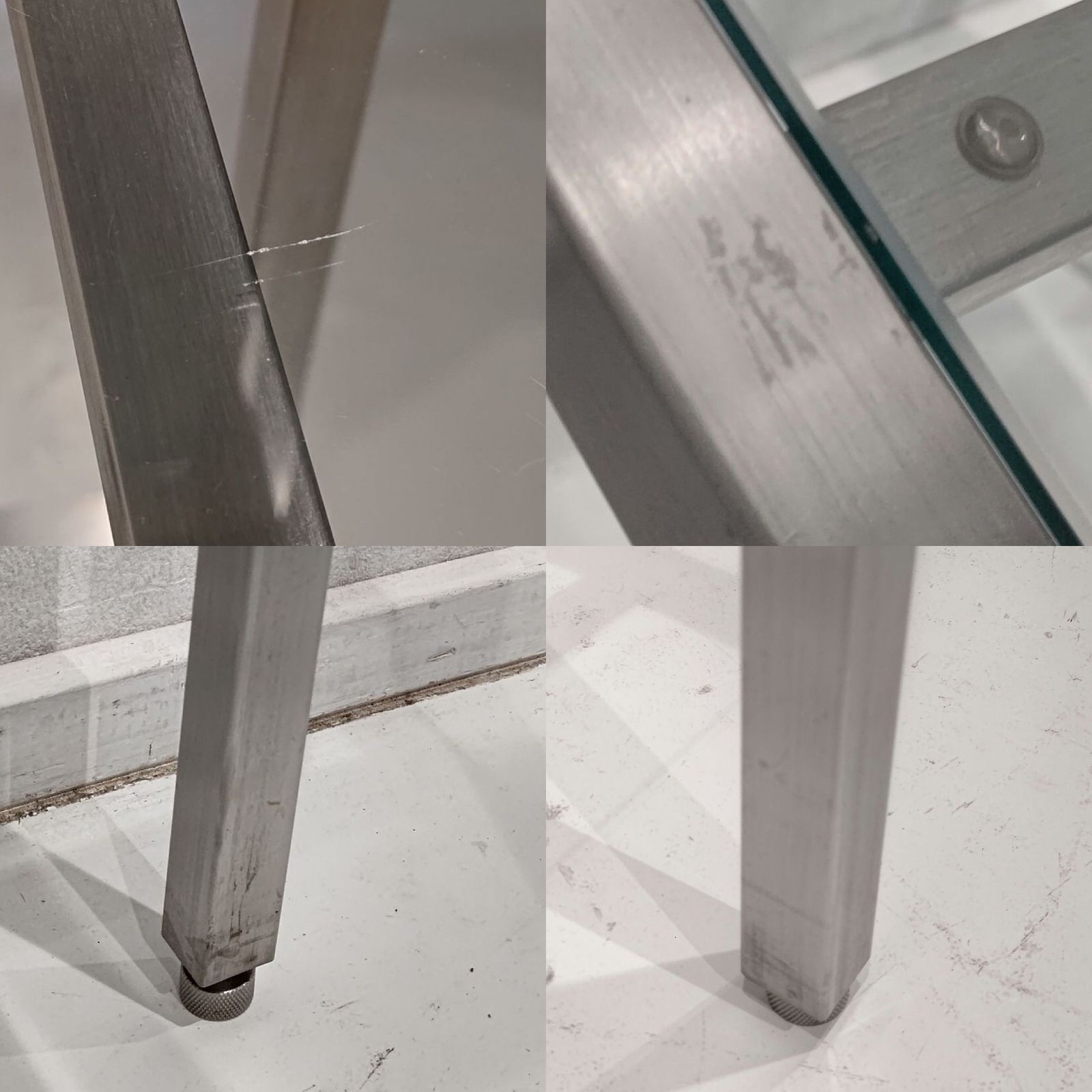 Anonymous Display Shelf / モダン 美品 ステンレス ガラスシェルフ ディスプレイラック オープンシェルフ 飾り棚(関連:vitra フリッツハンセン) Anonymous Display Shelf / モダン 美品 ステンレス ガラスシェルフ ディスプレイラック オープンシェルフ 飾り棚(関連:vitra フリッツハンセン)