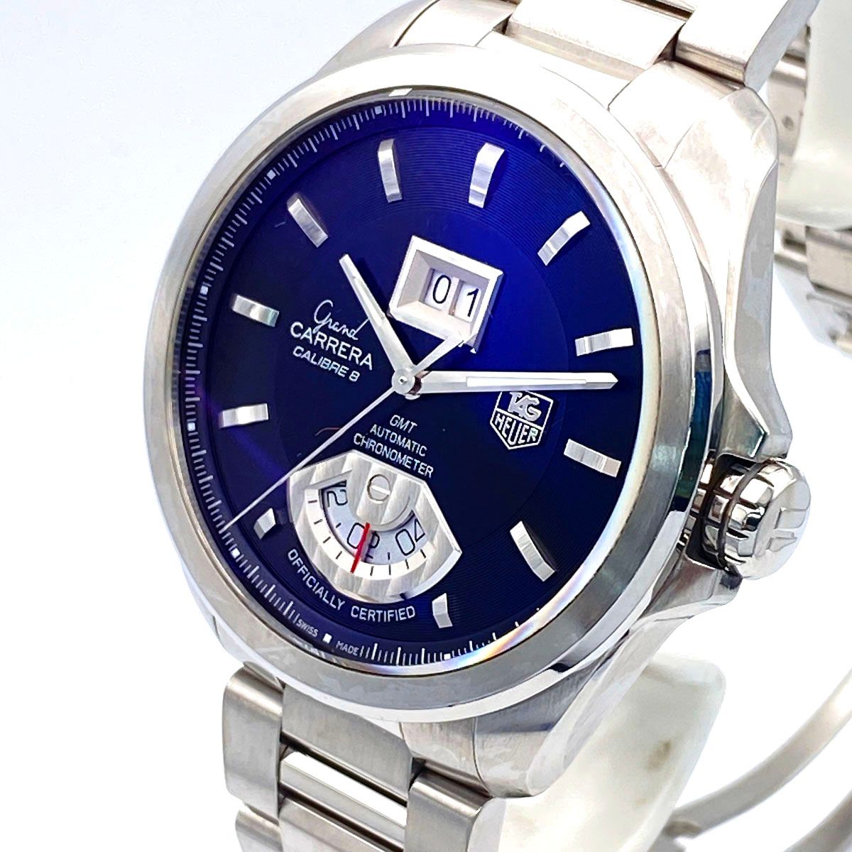 TAG HEUER タグホイヤー グランドカレラ GMT キャリバー8 43mm 腕時計 