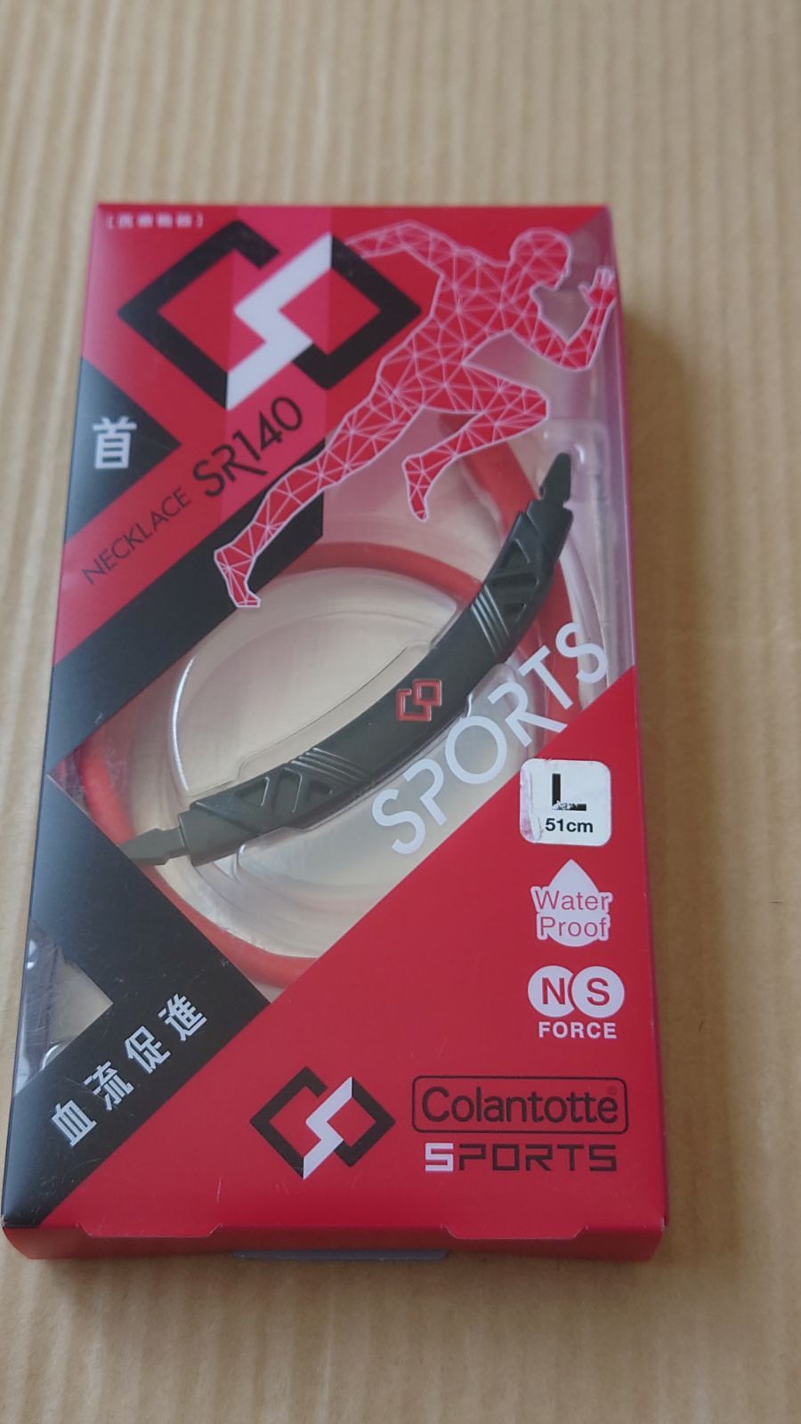 コラントッテ 　SPORTS 磁気ネックレス　 SR140　　レッド×ブラック　　　A/109
