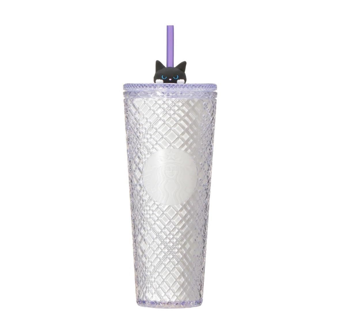 新品 STARBUCKS スタバ スターバックス ハロウィン2025 ロゴコールドカップタンブラー グローインザダーク 710ml ねこ タンブラー コールドカップ 夜光