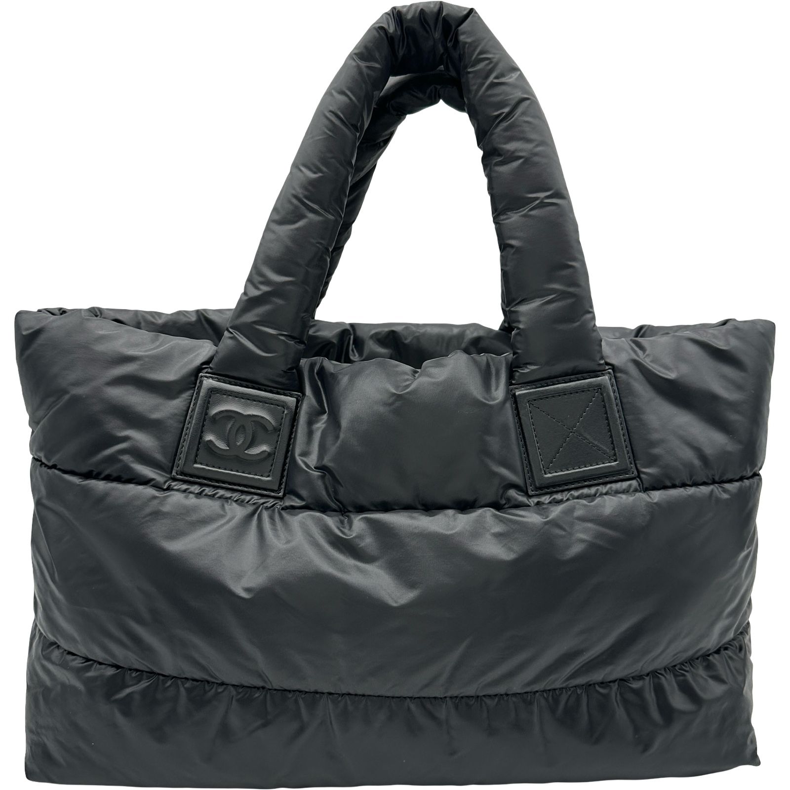 シャネル CHANEL コココクーントートMM A48611 13番台 ブラック ナイロン レディース トートバッグ 104,000円