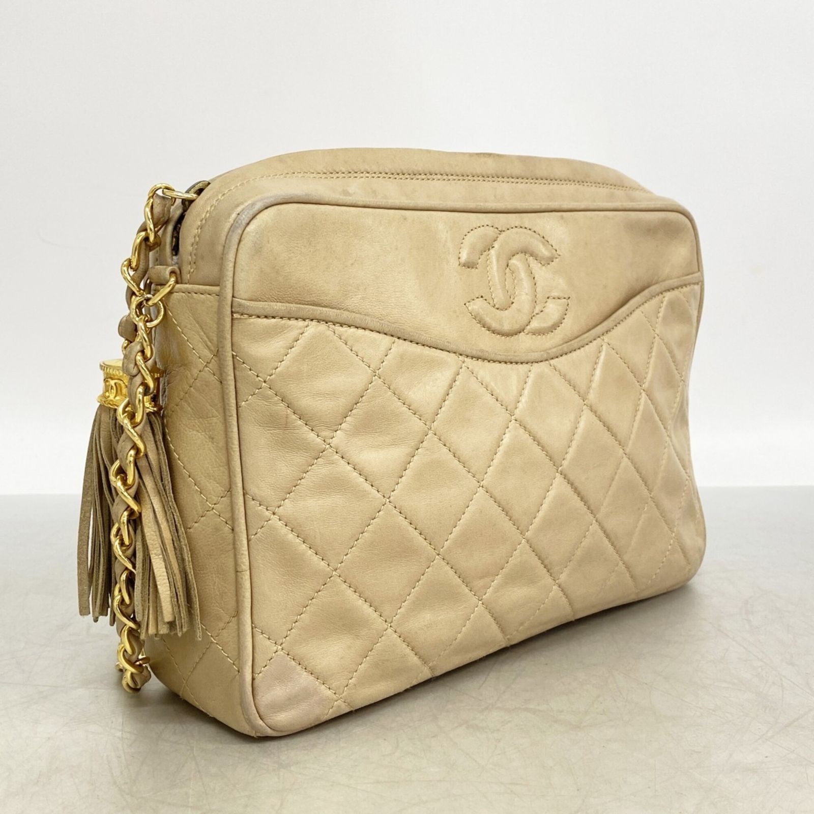 シャネル(Chanel) シャネル ショルダーバッグ マトラッセ 付きチェーン 