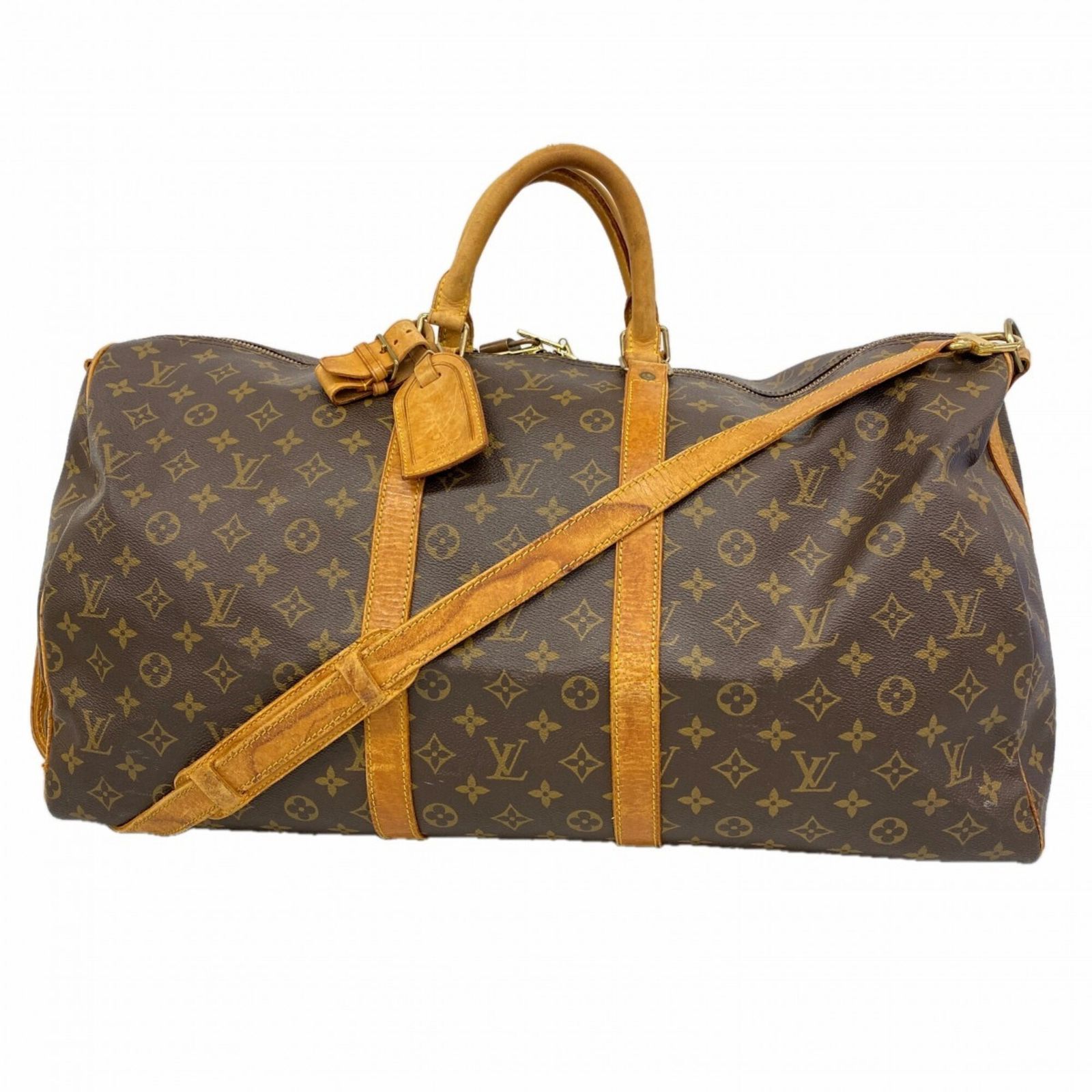 ルイ・ヴィトン(Louis Vuitton) ルイ・ヴィトン バッグ・ボストンバッグ モノグラム キーポルバンドリエール55 M41414 ブラウンメンズ レディース P2914366