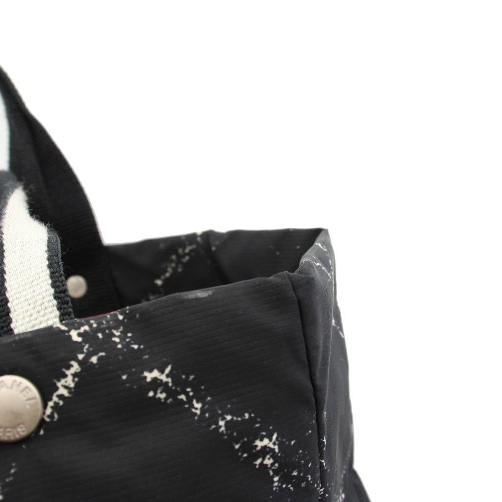 シャネル CHANEL 旧トラベルライン トートバッグ ハンドバッグ 黒
