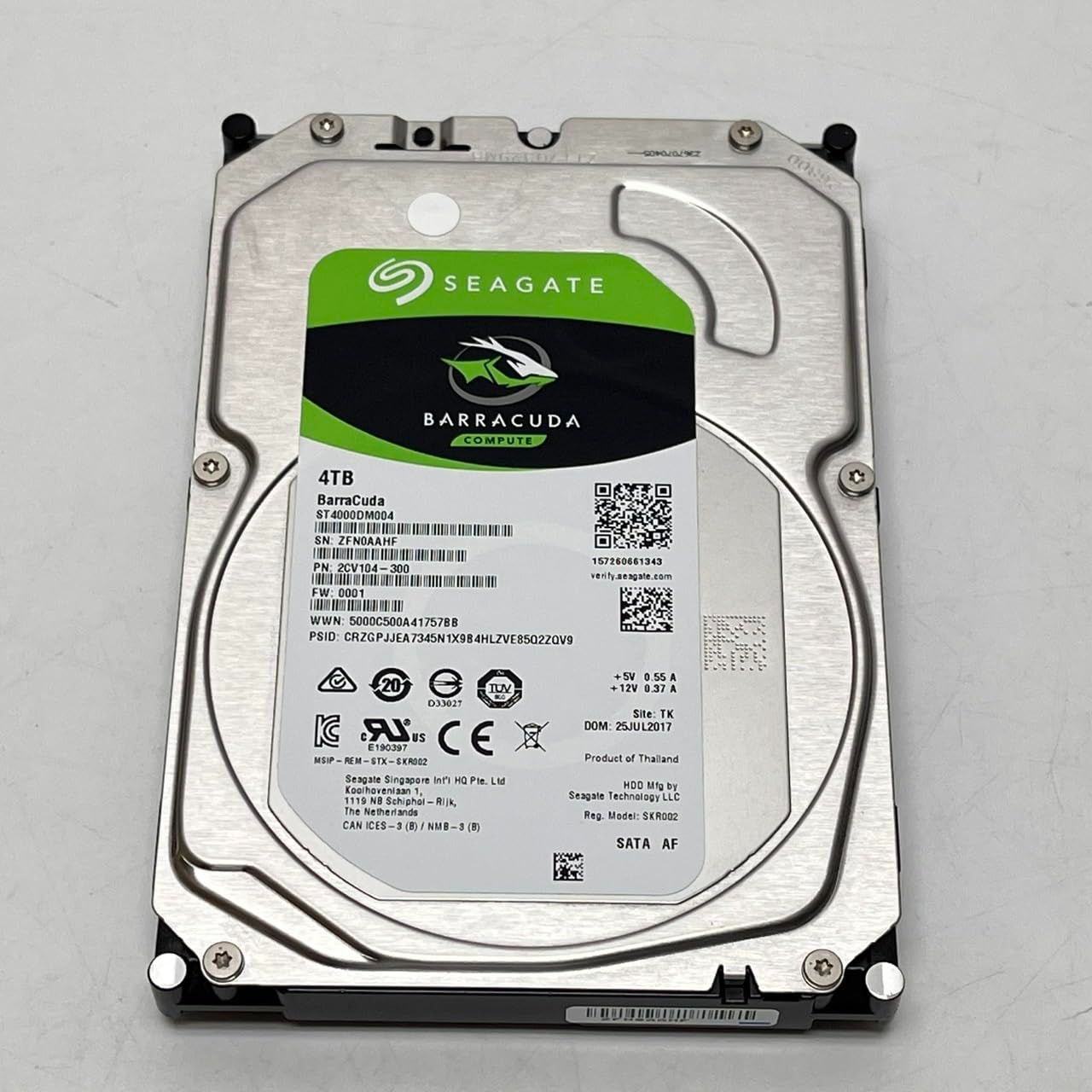 Seagate 3.5インチ 内蔵 HDD ハードディスク4TB ST4000DM004　No2996