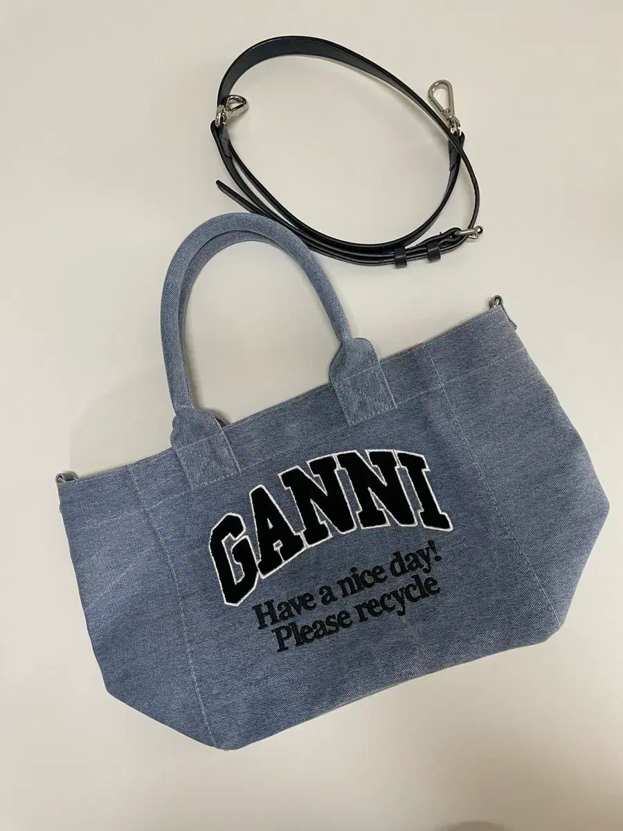 GANNI デニム トートバッグ