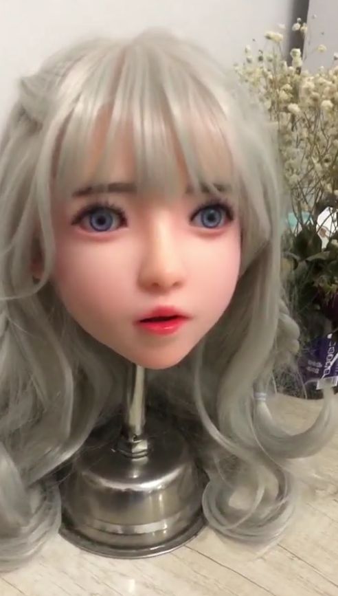 上品ソフトシリコン ヘッドリアルガール　 植毛　リアル口腔 舌　歯　顎関節　　 M16 等身大ドール撮影　 鑑賞用 水洗い可能　マネキンパーツ　リアルドール