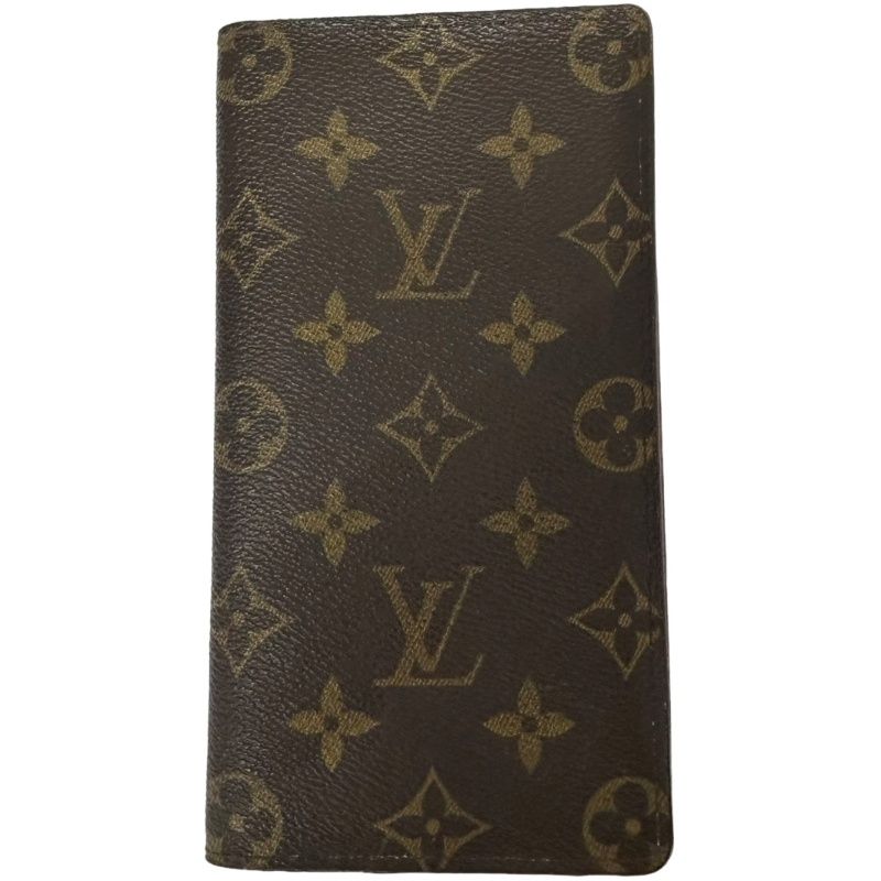 LOUIS VUITTON ルイヴィトン ポルトカルトクレディ M60825 ブラウン モノグラム 二つ折り財布 ユニセックス 【中古】 32605K240