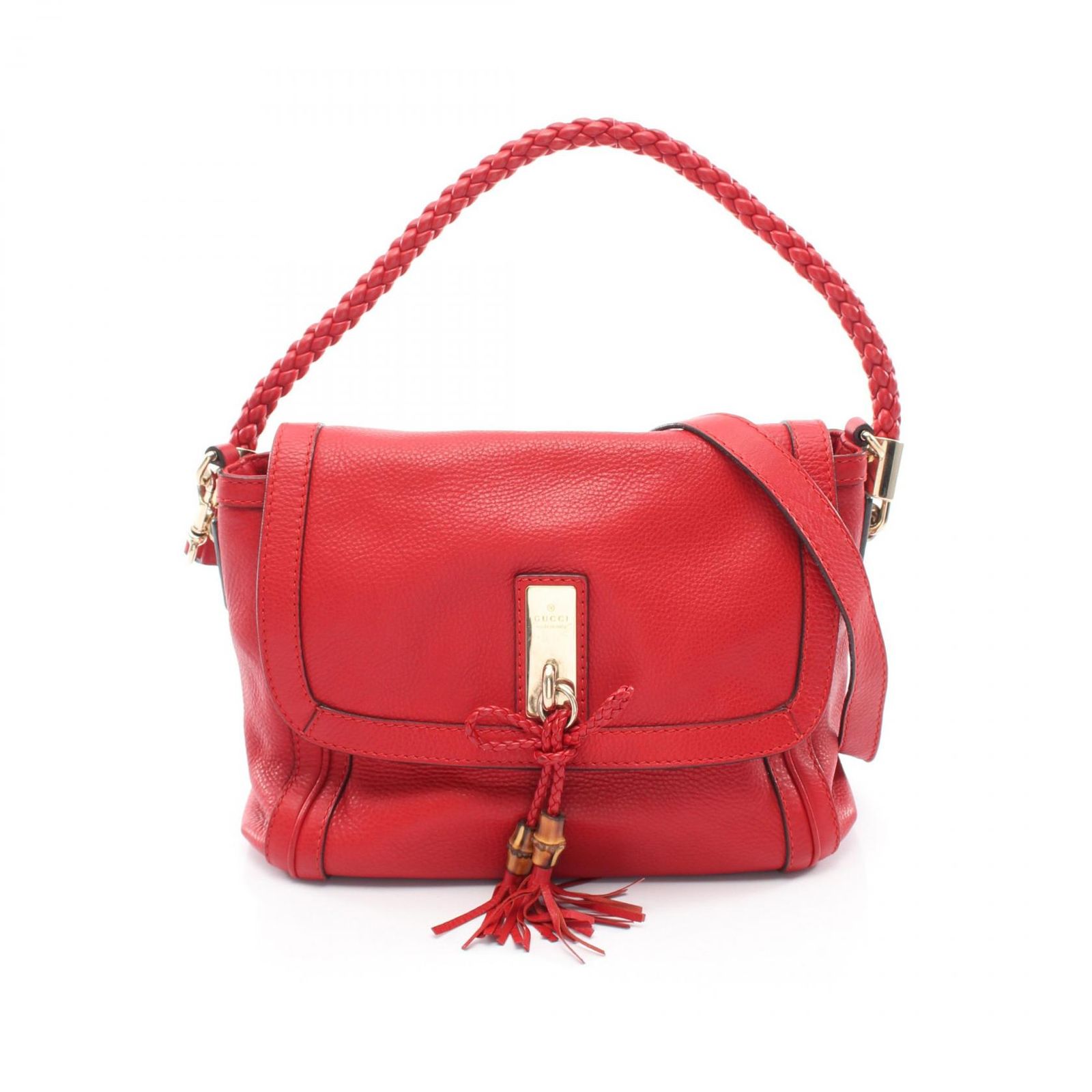 グッチ GUCCI ショルダーバッグ ベラ 2WAY 282301 レッド レザー ベラ 2wayショルダー レディース Used B