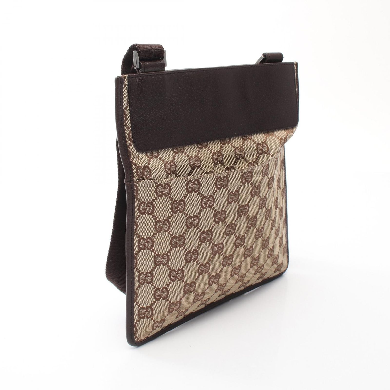 グッチ GUCCI ショルダーバッグ GGキャンバス 27639 ダークブラウン