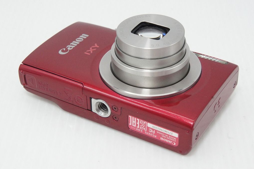 美品 Canon キヤノン IXY 180 コンパクトデジタルカメラ レッド