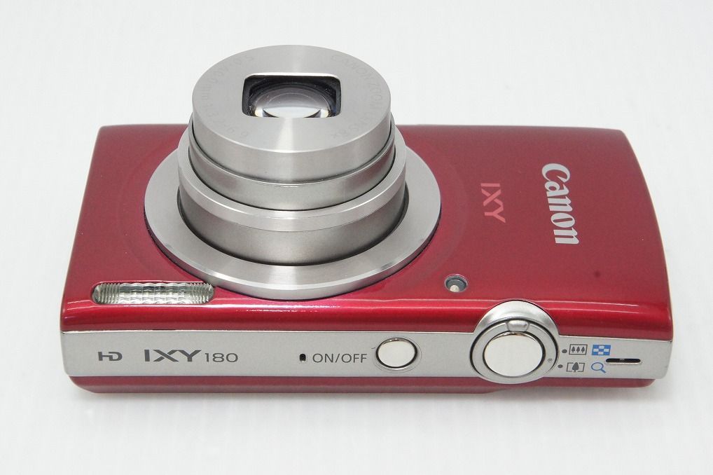 美品 Canon キヤノン IXY 180 コンパクトデジタルカメラ レッド