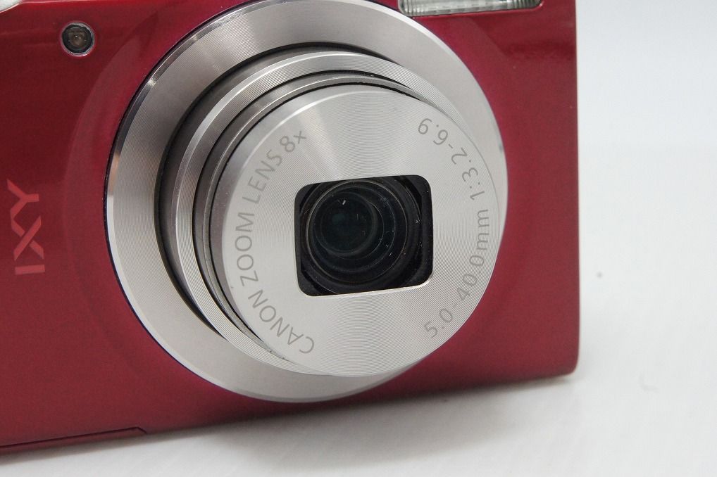 美品 Canon キヤノン IXY 180 コンパクトデジタルカメラ レッド