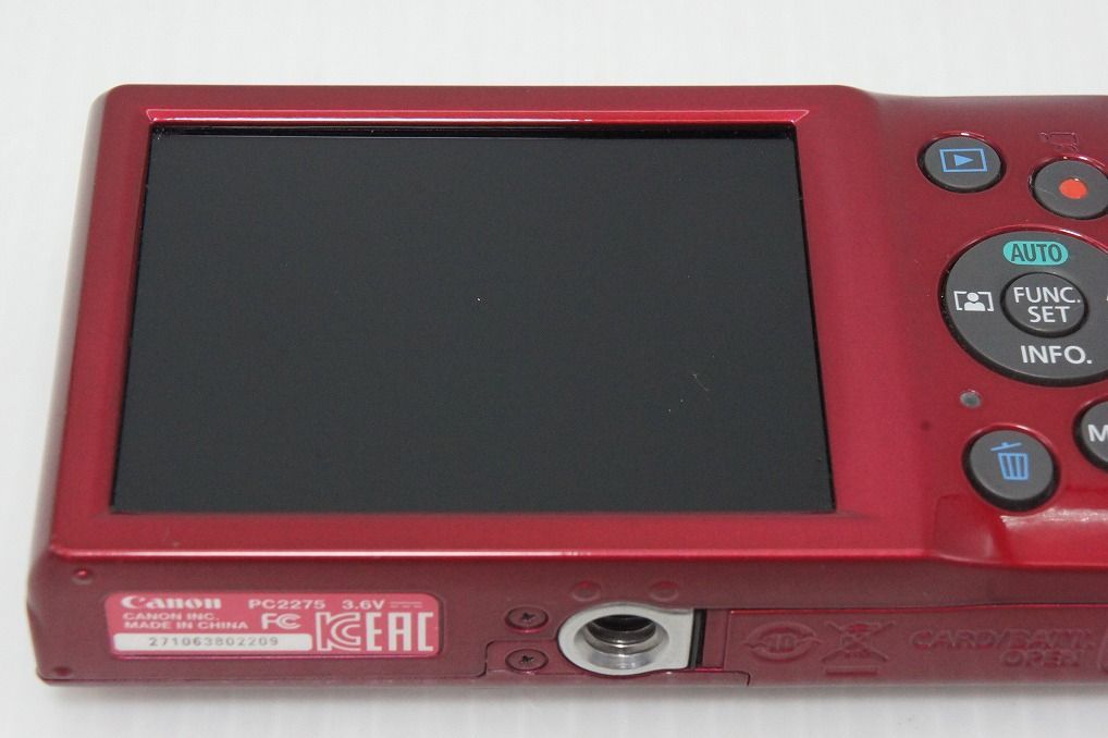 美品 Canon キヤノン IXY 180 コンパクトデジタルカメラ レッド