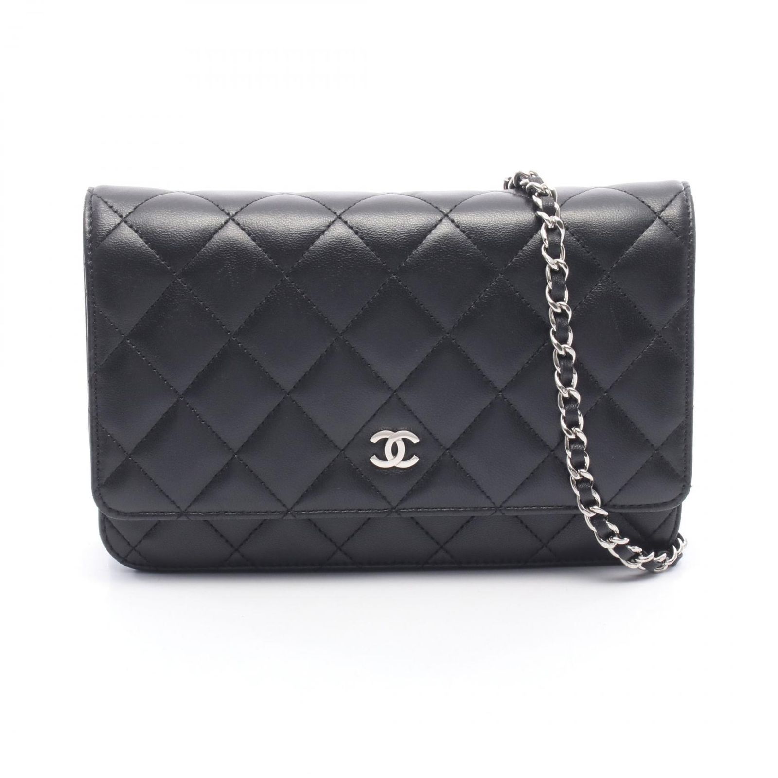 シャネル CHANEL ショルダーバッグ マトラッセ AP0250 ブラック ラムスキン（羊革） マトラッセ チェーンウォレット レディース Used A
